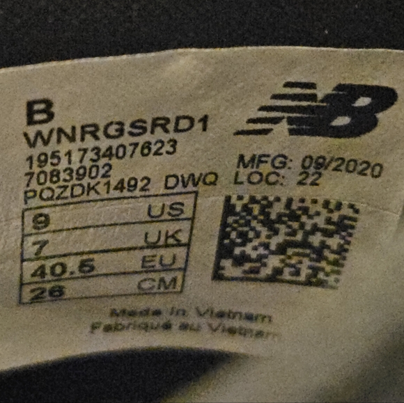 New Balance Womens WNRGSRD1 Black Cross Training Shoes Size 9 Medium (B, M) EUC - Picture 9 of 12